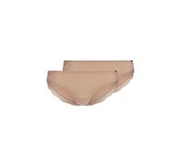 SKINY Damen Slips, 2er Pack - Rio Slip DP, Classic Cotton, Spitze, Baumwoll-Stretch Beige XL