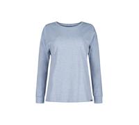Skiny Longsleeve Every Night mit Label-Patch Blau Größe 44