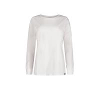 Skiny Damen Longsleeve Every Night mit Label-Patch Offwhite Größe 44