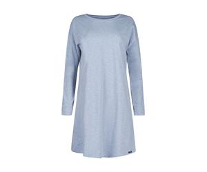 SKINY - Skiny Damen Sleepshirt langarm Night In Mix & Match denim melange - Gr. - 44