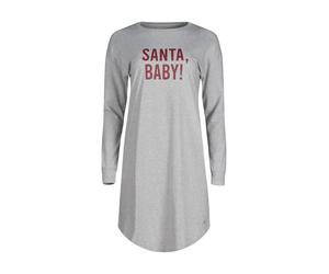 SKINY - SKINY Damen Sleepshirt lg. A. Night In Skiny 04 grey melange - Gr. - 36