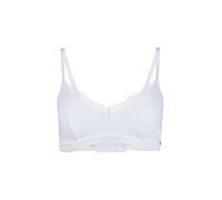 Soft-BH SKINY "Classicotton", Damen, Gr. 44, Cup A/B, weiß, Obermaterial: 94% Baumwolle, 6% Elasthan. Spitze: 85% Polyamid, 15% Elasthan, BHs Soft-BH, V-Ausschnitt, herausnehmbare Pads, bequem, Baumwo