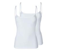 SKINY - Skiny Damen Spaghettishirt Doppelpack SKINY ADVANTAGE Cotton Stretch white - Gr. - 42