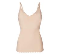 SKINY - Skiny Damen Spaghettishirt herausnehmbare Pads Micro Essentials beige - Gr. - 38