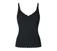 Skiny Damen Micro Lovers Spaghettishirt Herausnehmbare Pads Unterhemd, Schwarz, 38 EU