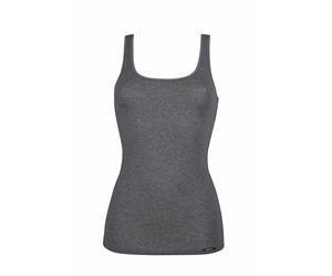 SKINY - Skiny Damen Tanktop Doppelpack Cotton Advantage anthra melange - Gr. - 36