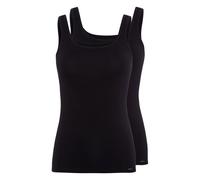 SKINY - Skiny Damen Tanktop Doppelpack Cotton Advantage black - Gr. - 40