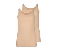 SKINY - Skiny Damen Tanktop Doppelpack SKINY ADVANTAGE Cotton Stretch beige - Gr. - 38