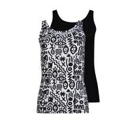 SKINY - Skiny Damen Tanktop Doppelpack SKINY ADVANTAGE Cotton Stretch kuranyiblack selection - Gr. - 42