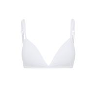 Skiny Damen Bügelloser BH Cotton Essentials 082414 Triangel gepaddet Weiß 70A