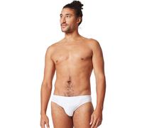 SKINY Herren Brasil-Slip, 2er Pack - Cotton Retro, Unterhose, Feinripp, Baumwolle Weiß S