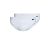 Skiny Herren Cotton Retro Slip, Weiß (080692), S (2er Pack)