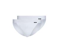 SKINY Herren Tanga-Slip, 2er Pack - Cotton Retro, Unterhose, Feinripp, Baumwolle Weiß S