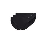 Skiny Rio Slip Cotton Essentials - 3er-Pack Jersey, 95% Baumwolle/5% Elasthan, Schwarz Größe 42