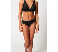 Skiny Slim Fit Bikini Brief mit Spitzenbesatz Modell 'Initial' in Black, Größe 36
