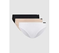 Skiny Slip mit Stretch-Anteil im 3er-Pack in Beige, Größe 42, Artikelnr. 138930042 Beige 42 95% Baumwolle, 5% Elasthan