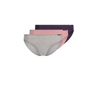 Skiny Regular Fit Slip 3er-Pack mit Logo-Patch Modell 'Advantage' in Rosa, Größe 42