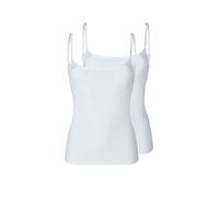 SKINY - Skiny Damen Spaghettishirt Doppelpack SKINY ADVANTAGE Cotton Stretch white - Gr. - 38