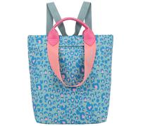 Fritzi aus Preußen Cityrucksack Ju Leo – Damen Nylon, vegan, Leo-Print, Grün, 38×30×17 cm