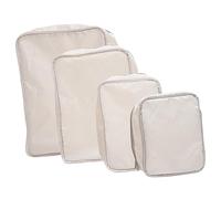 SKISUNO 4stücke Pack Kompressions-packwürfel für Reisen Hängend mit Reißverschluss für Koffer Make-up Hygieneartikel Elektronik und Mehr Platzsparend und Leicht