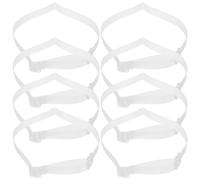 SKISUNO 8 teiliges Set transparente elastische High Heels Schuhriemen aus TPU, verstellbare Fersenbänder mit leichtem Gewicht, geeignet für Frauen, die Pumps und High Heels bequem tragen