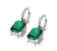 SKJUBLPG Glänzende geometrische quadratische Anhänger-Halskette, Damenschmuck, modische Halskette für den täglichen Gebrauch, Einstellbar, Kristall