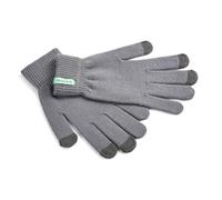 Skoda 000084340G8XP Strickhandschuhe Herren Handschuhe Touchscreen Bedienung Smartphone, grau