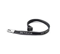 Skoda MVF42-110 Schlüsselband Octavia reflektierend Lanyard Accessoires Lifestyle Schlüsselanhänger, Schwarz, Mittel, M