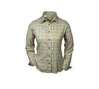 Skogen Damen Bluse Karo 1/1 Arm Beige 34