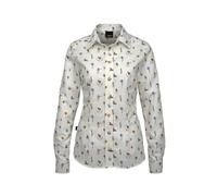 Skogen Damen Bluse Rehkitz 1/1 Arm Weiß 36