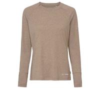 VAUDE Damen Longsleeve Skomer LS T-Shirt III, perfekt als Baselayer, atmungsaktiv, schnelltrocknend und geruchshemmend, Oat, 36