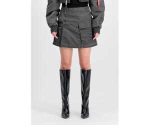 Skort ALPHA INDUSTRIES "Vintage Mini Skirt", Damen, Gr. L, vintage grau, Obermaterial: 100% Nylon, Röcke Skort (79504851-L) vintage grau