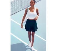 Skort, Damen, Gr. XS (32/34), blau (petrol), Single Jersey, Obermaterial: 95% Viskose, 5% Elasthan, VIVANCE ACTIVE BY LASCANA, unifarben, Basic, lässig geschnitten ca. Mitte Oberschenkel, Röcke Skort,