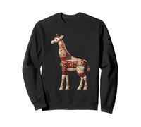 Skurrile Patchwork Giraffe Floral Kinderzimmer Sweatshirt