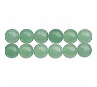 SKYBEADS Natürliche Echte Grüner Aventurin Halbedelstein Perlen Runde 12mm für Armbänder Ohrringe Schmuckherstellung Auffädeln 38cm Strang Approx 30 Stück