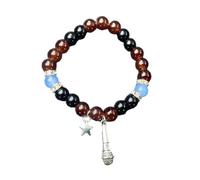 SkyPOOU 1/2-teiliges passendes Set mit gemischten Perlen für Paare, verstellbare elastische Ketten, Armband, Ornament, Tropfenversand, Einheitsgröße, Wie beschrieben