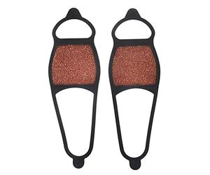 SkyPOOU 2 Stück Silikon-Steigeisen, Eisgriffe, Schuh-Abdeckungen, Greifer, Spikes, Anti-Rutsch-Stollen, Schuhspikes, Steigeisen für und Stiefel, rutschfeste Greifer