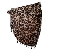 SkyPOOU Schnell trocknender Strandtuch, multifunktionales Kopftuch, Po-Wickelrock mit Fransen-Detail für Ausflüge, modischer Rock