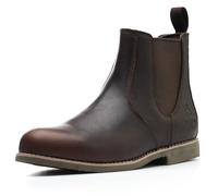 SL-Saint Herren Handgefertigte Klassische Chelsea-Stiefel Aus Echtem Rindsleder Slip On Mode (DunkelBraun Lederfutter, Erwachsene, Herren, 41.5, Numerisch, EU Schuhgrößensystem, M)