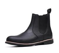 SL-Saint Herren Handgefertigte Klassische Chelsea-Stiefel Aus Echtem Rindsleder Slip On Mode (Schwarzes Lederfutter, Erwachsene, Herren, 40, Numerisch, EU Schuhgrößensystem, M)
