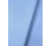 Slantastoffe Stoff Punkte Baumwolle Dekostoff Tupfen 1,5mm Tupfen Breite 150cm (Hellblau, 1)