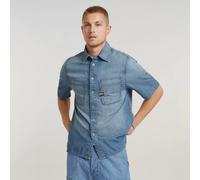 Slanted double pocket regular shirt S