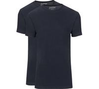 Slater 2er-Pack Basic Fit T-shirt Dunkelblau - Größe L Blau L