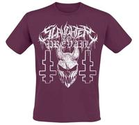 Slaughter To Prevail White Mask T-Shirt burgund in L