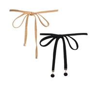 SLAXJNE 2 Stück Damen-Taillenkordel, Damen-Webgürtel, Kleidergürtel, Taillenkordel, Damen-Schmal-Taillengürtel