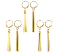 SLAXJNE 3 Paar Große Creolen, Anime-Charakter-Ohrringe, Rollenspiel-Accessoires, Modische Statement-Ohrringe, Metall-Anhänger-Ohrringe, Bekleidungszubehör