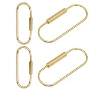 SLAXJNE 4 Stück Spannschlösser, Schraubschlösser, Zylindrische Und Sechseckige Schlösser, Einfache Schlüsselschlösser, Retro-Schlüsselanhänger, Schraubdrahtschnallen, Kreative Messingschlösser