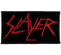 SLAYER Aufnäher SCRATCHED LOGO Patch gewebt 10 x 6 cm