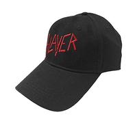 Slayer Baseball Cap Classic Band Logo Reign in Blood offiziell Schwarz Strapback