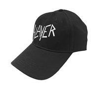 Slayer Baseball Cap Classic Band Logo Sonic Silber Nue offiziell Schwarz